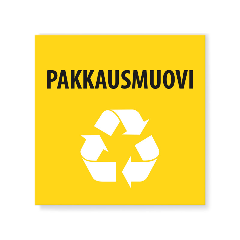 Pakkausmuovinkeräys -tarra