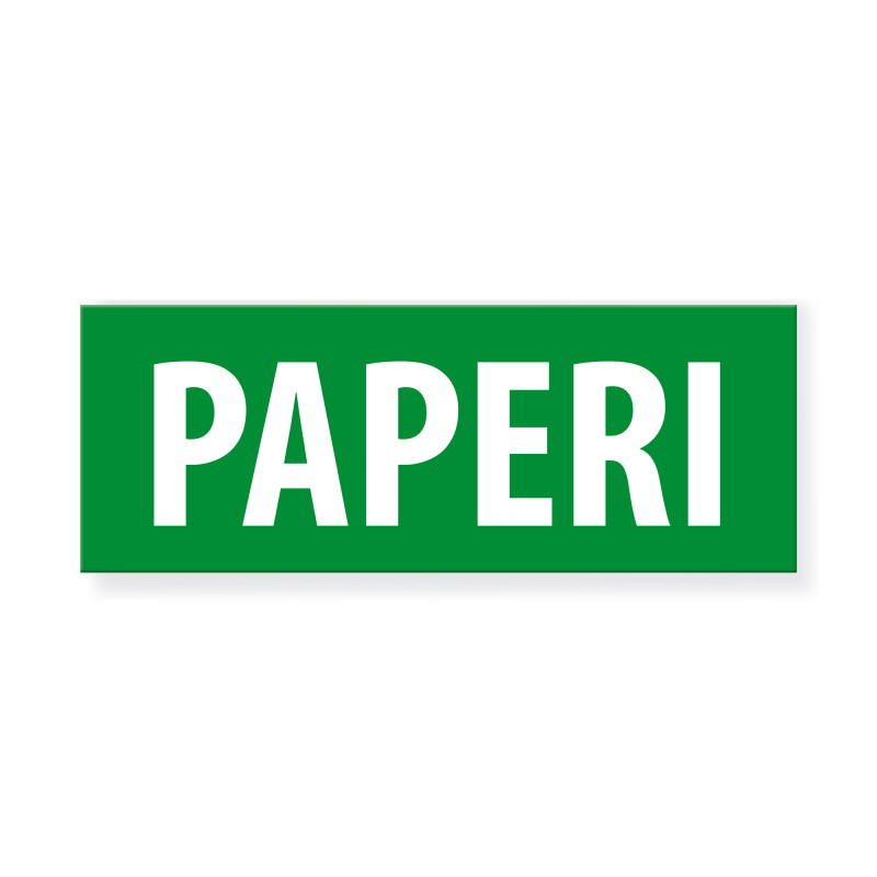 Paperinkeräys -tarra