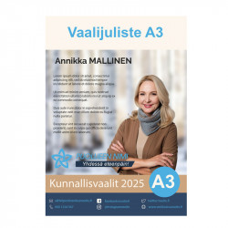 Vaalijuliste A3 100 kpl...