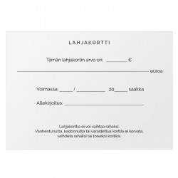 Lahjakortti Iiris A6 50 kpl