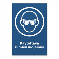 Käytettävä silmiensuojaimia