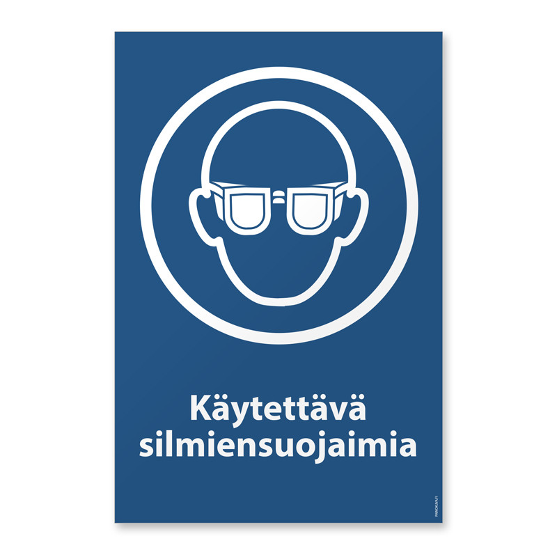 Käytettävä silmiensuojaimia