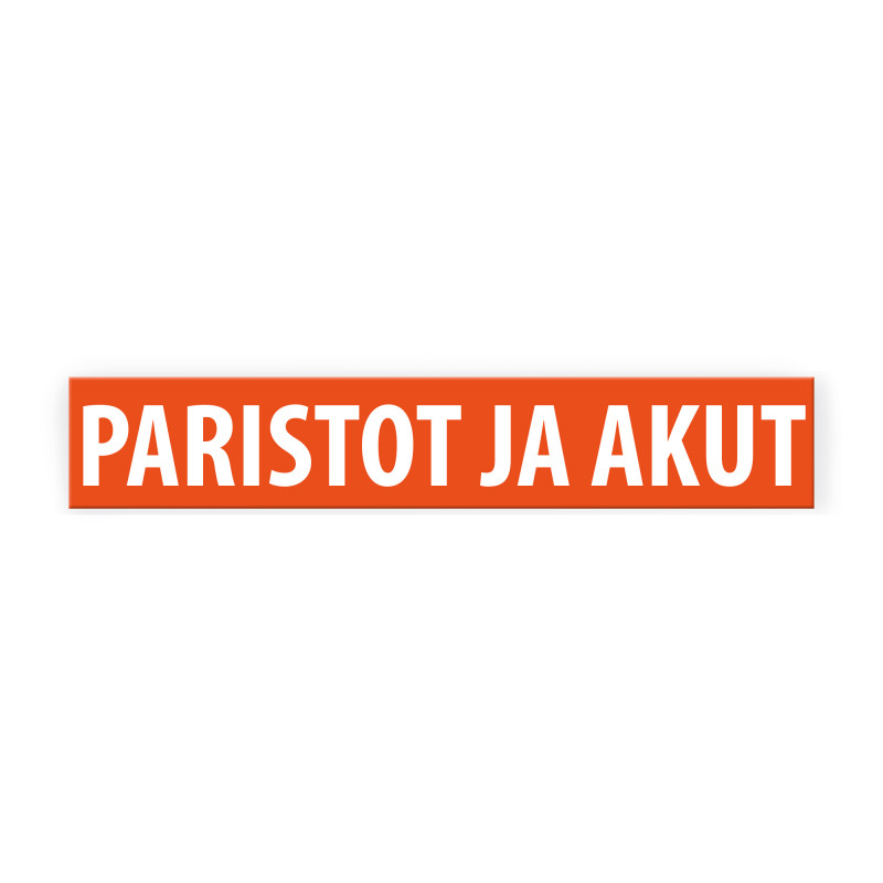 Paristot ja akut -tarra