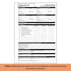 Jätteen siirtoasiakirja A4 100 kpl