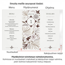 Pöytäkolmio 5 kpl Hääunelma