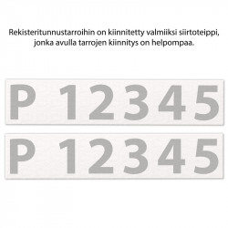 Veneen rekisteritunnus 2kpl