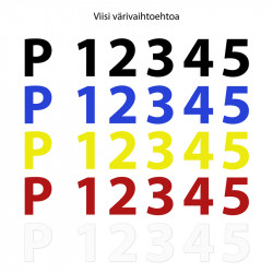 Veneen rekisteritunnus 2kpl