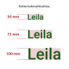 Oma tekstitarra 1-5 kirjainta - vihreä