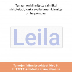 Oma tekstitarra 1-5 kirjainta - sininen