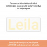 Oma tekstitarra 1-5 kirjainta - keltainen