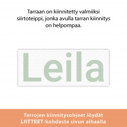 Oma tekstitarra 1-5 kirjainta - vihreä