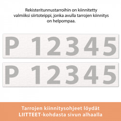 Veneen rekisteritunnus 2kpl