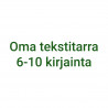 Oma tekstitarra 6-10 kirjainta - vihreä
