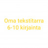 Oma tekstitarra 6-10 kirjainta - keltainen