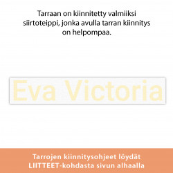 Oma tekstitarra 11-15 kirjainta - keltainen