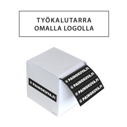 Työkalutarra omalla logolla.