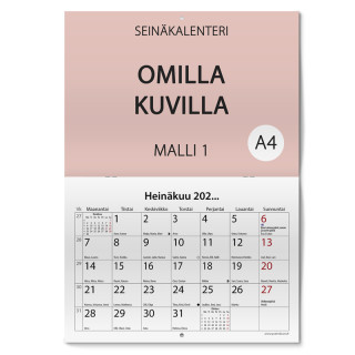 Kalenteri omilla kuvilla