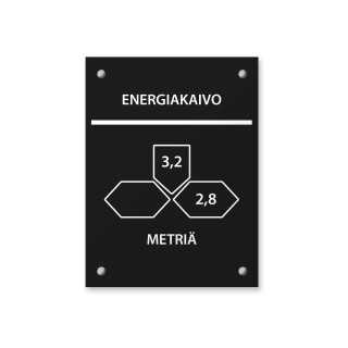 Energiakaivon sijaintikilpi 60x80 mm