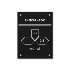 Energiakaivon sijaintikilpi 60x80 mm