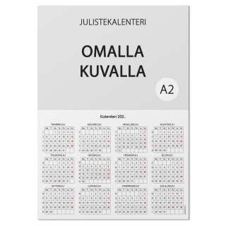 Julistekalenteri A2 omalla kuvalla
