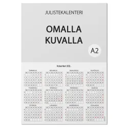 Julistekalenteri A2 omalla kuvalla