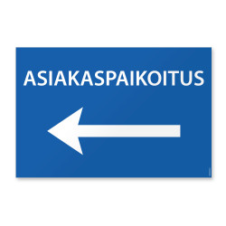 Asiakaspaikoitus (nuoli vasemmalle)