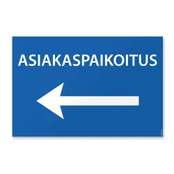 Asiakaspaikoitus (nuoli vasemmalle)