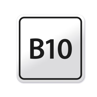 Diesel B10 merkintätarra