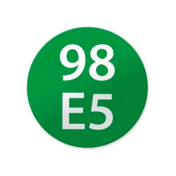 Bensiini 98 E5 merkintätarra