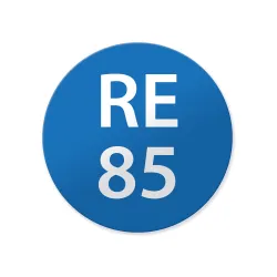 RE85 polttoaineenmerkintätarra