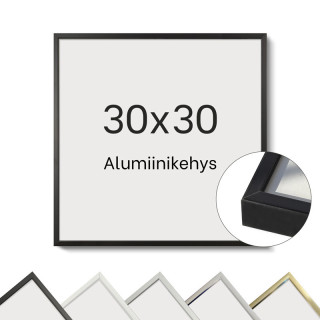 Alumiinikehys 30x30 cm tasainen profiili 7,8 mm