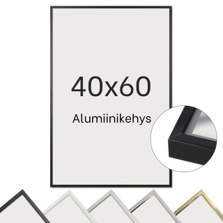 Alumiinikehys 40x60 cm tasainen profiili 7,8 mm