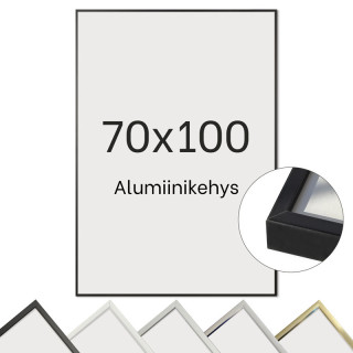 Alumiinikehys 70x100 cm tasainen profiili 7,8 mm