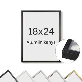 Alumiinikehys 18x24 cm tasainen profiili 7,8 mm