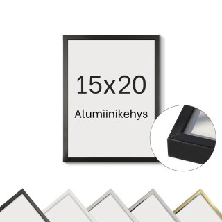 Alumiinikehys 15x20 cm tasainen profiili 7,8 mm