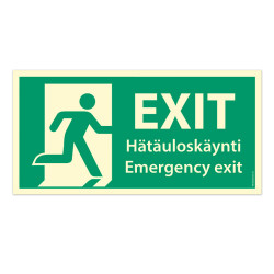 Exit hätäuloskäynti (jälkivalaiseva)