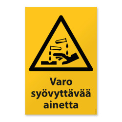 Varo syövyttävää ainetta
