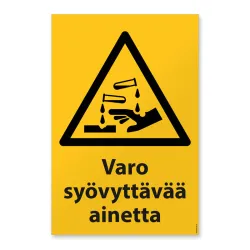 Varo syövyttävää ainetta