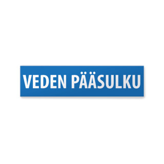 Veden pääsulku