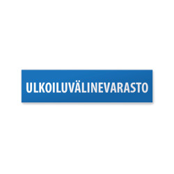 Ulkoiluvälinevarasto