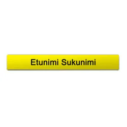 Nimikilpi keltainen