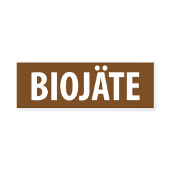 Biojätekeräystarra 180x60 mm