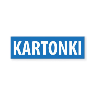 Kartonkikeräystarra 200x60 mm
