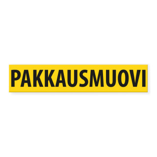 Pakkausmuovinkeräystarra 300x60 mm