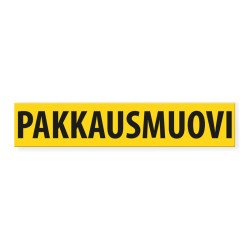 Pakkausmuovinkeräystarra 300x60 mm