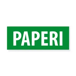 Paperinkeräystarra 160x60 mm