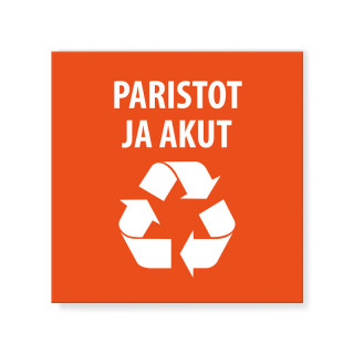 Paristot ja akut -tarra