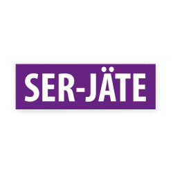 SER-jätteen keräys -tarra 185x60 mm