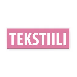 Tekstiilikeräystarra 185x60 mm