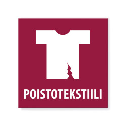 Poistotekstiiliinkeräystarra
